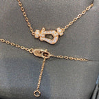 ⭐Miroze FORCE 10 DIAMOND PINK GOLD NECKLACE MINI MODEL