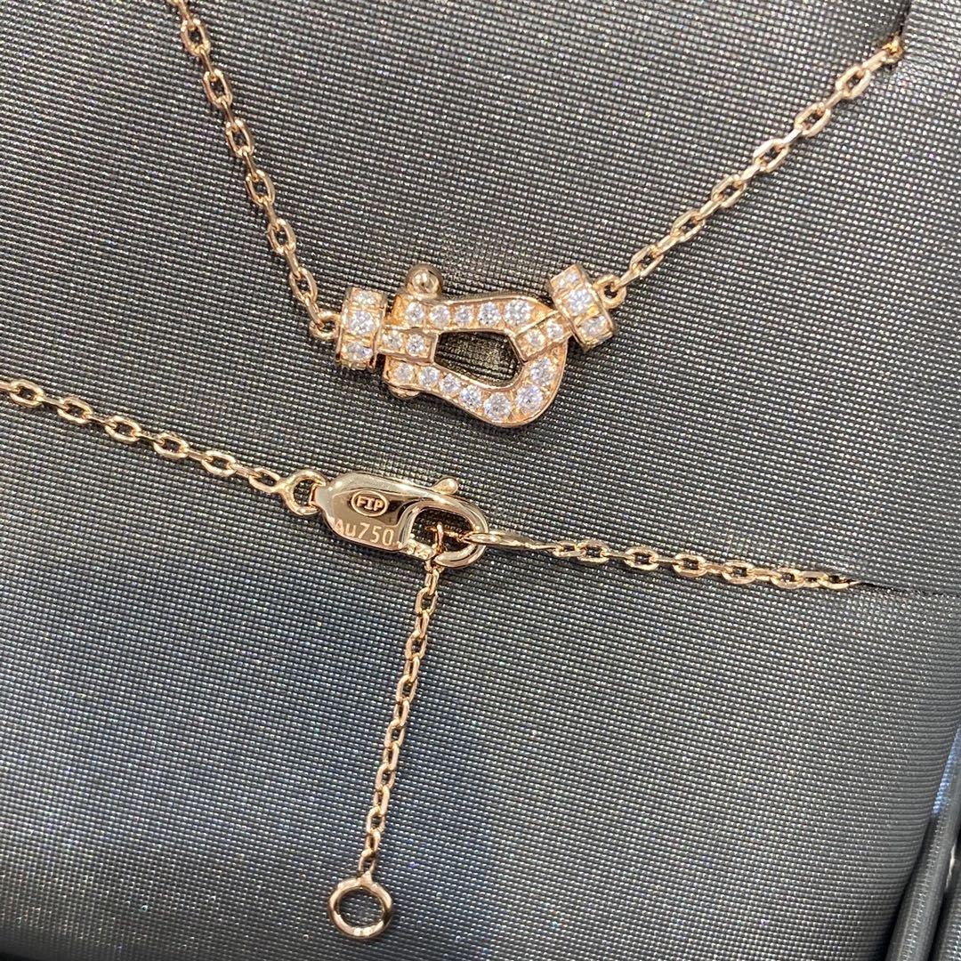 [⭐Miroze]FORCE 10 DIAMOND PINK GOLD NECKLACE MINI MODEL