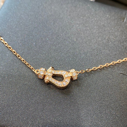 [⭐Miroze]FORCE 10 DIAMOND PINK GOLD NECKLACE MINI MODEL