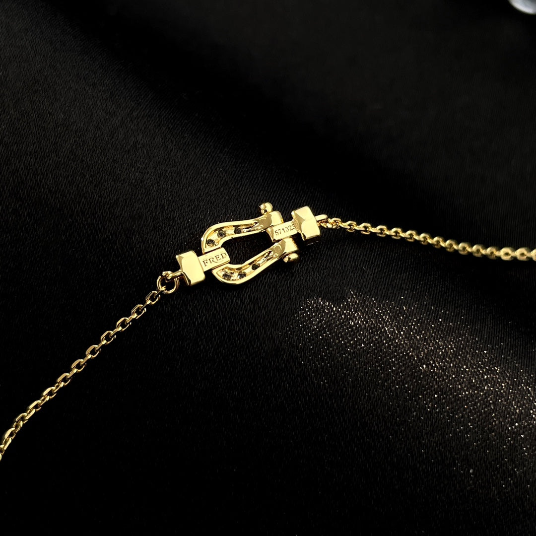 [⭐Miroze]FORCE 10 FULL DIAMOND BUCKLE CHAIN LINK MINI MODEL