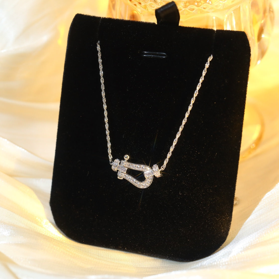 ⭐Miroze FORCE 10 DIAMOND SILVER NECKLACE MINI MODEL