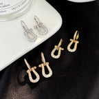⭐Miroze FORCE 10 FULL DIAMOND DROP EARRINGS MEDIUM MODEL