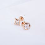 ⭐Miroze STAR AND SUN PINK GOLD MOP STUD EARRINGS