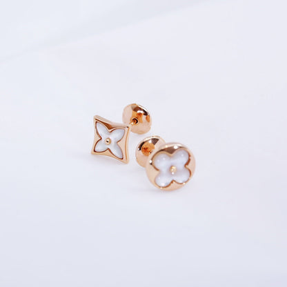 [⭐Miroze]STAR AND SUN PINK GOLD MOP STUD EARRINGS