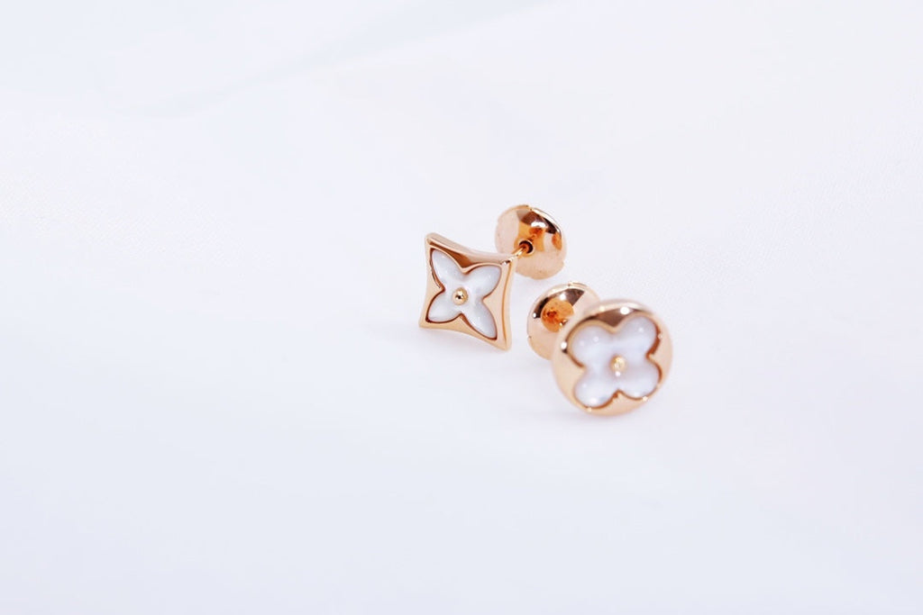 ⭐Miroze STAR AND SUN PINK GOLD MOP STUD EARRINGS