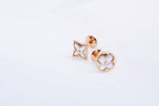 ⭐Miroze STAR AND SUN PINK GOLD MOP STUD EARRINGS
