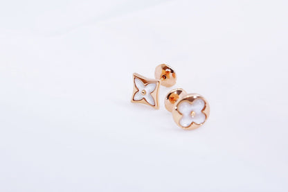 [⭐Miroze]STAR AND SUN PINK GOLD MOP STUD EARRINGS