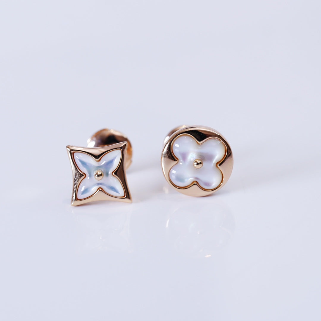 ⭐Miroze STAR AND SUN PINK GOLD MOP STUD EARRINGS