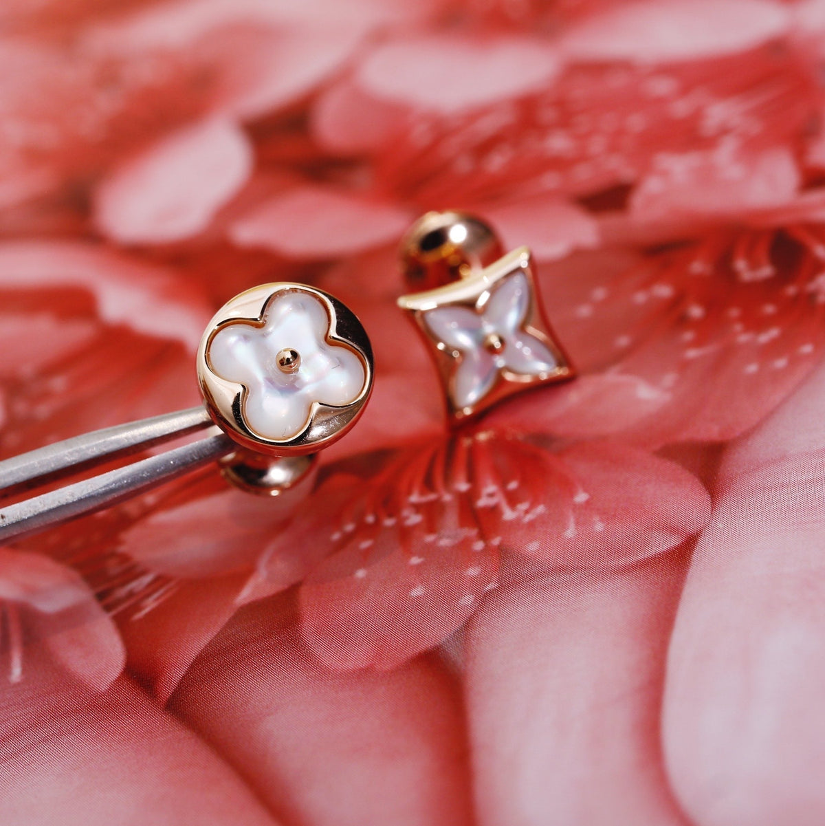 ⭐Miroze STAR AND SUN PINK GOLD MOP STUD EARRINGS