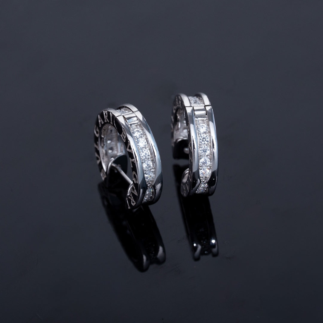 [⭐Veya]ZERO 1 MINI SILVER DIAMOND EARRINGS