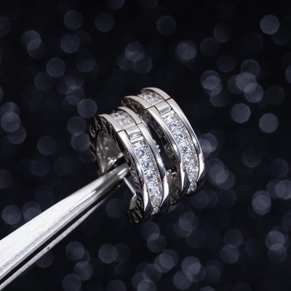 [⭐Miroze]ZERO 1 MINI SILVER DIAMOND EARRINGS