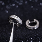 [⭐Veya]ZERO 1 MINI SILVER DIAMOND EARRINGS