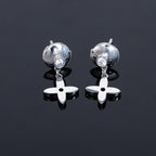 ⭐Miroze VIDYLLE SILVER DIAMOND MINI DROP EARRINGS