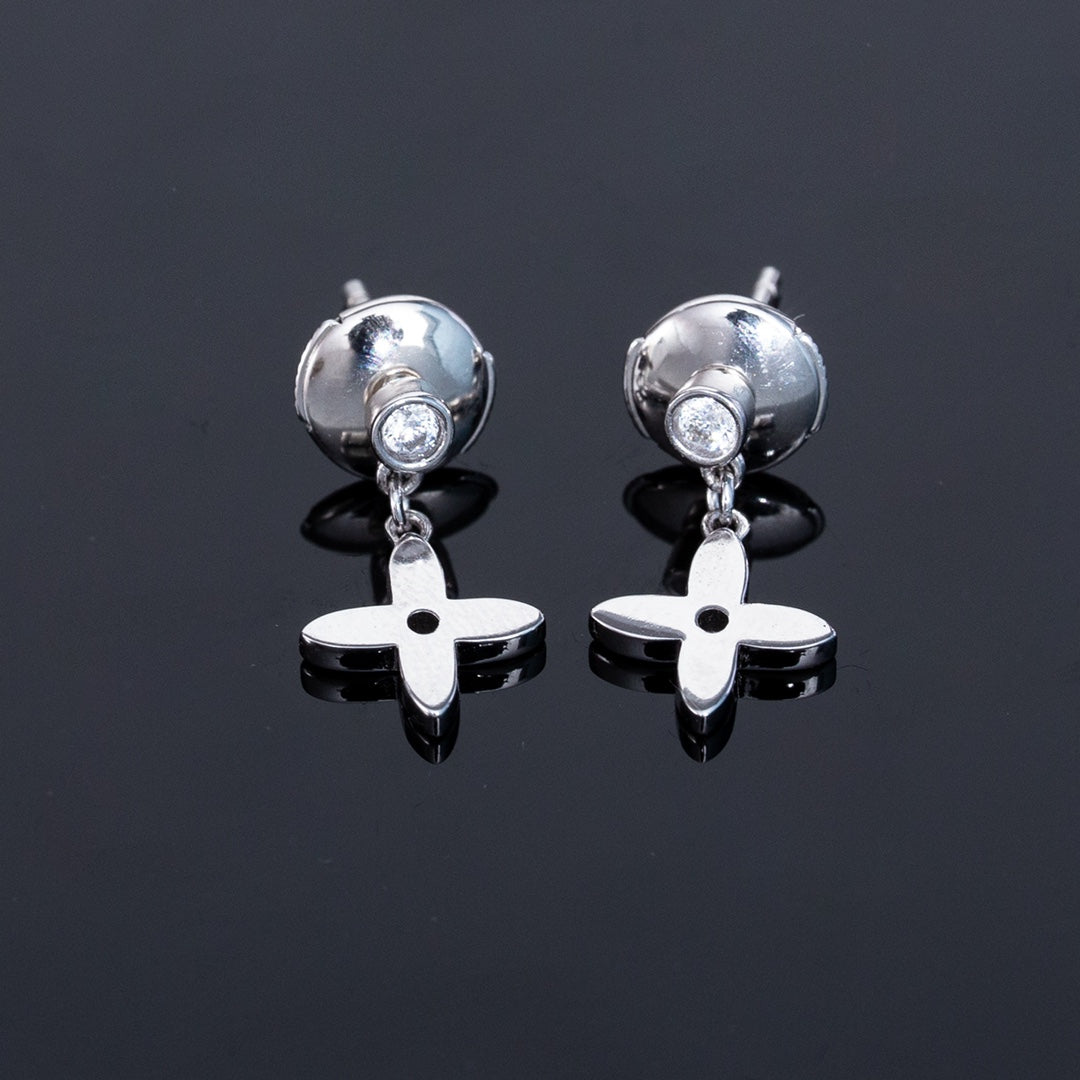 [⭐Miroze]VIDYLLE SILVER DIAMOND MINI DROP EARRINGS
