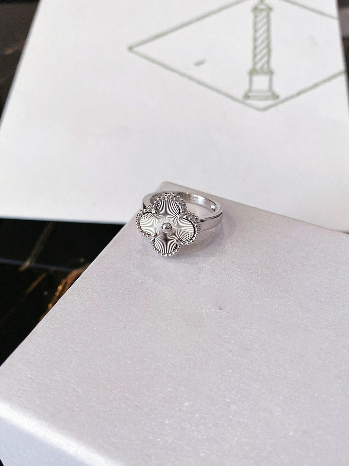 ⭐Miroze CLOVER SILVER RING