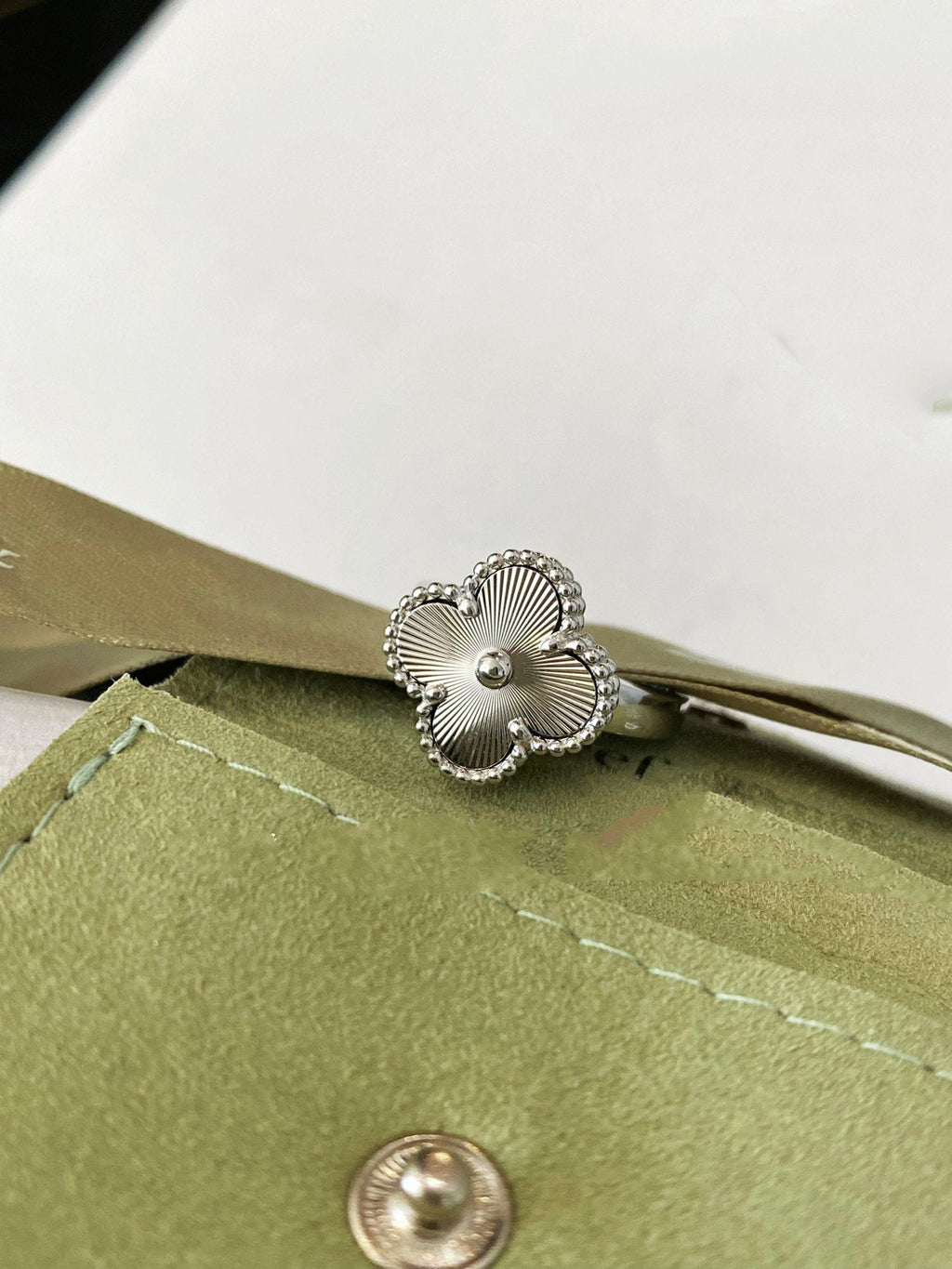 ⭐Miroze CLOVER SILVER RING
