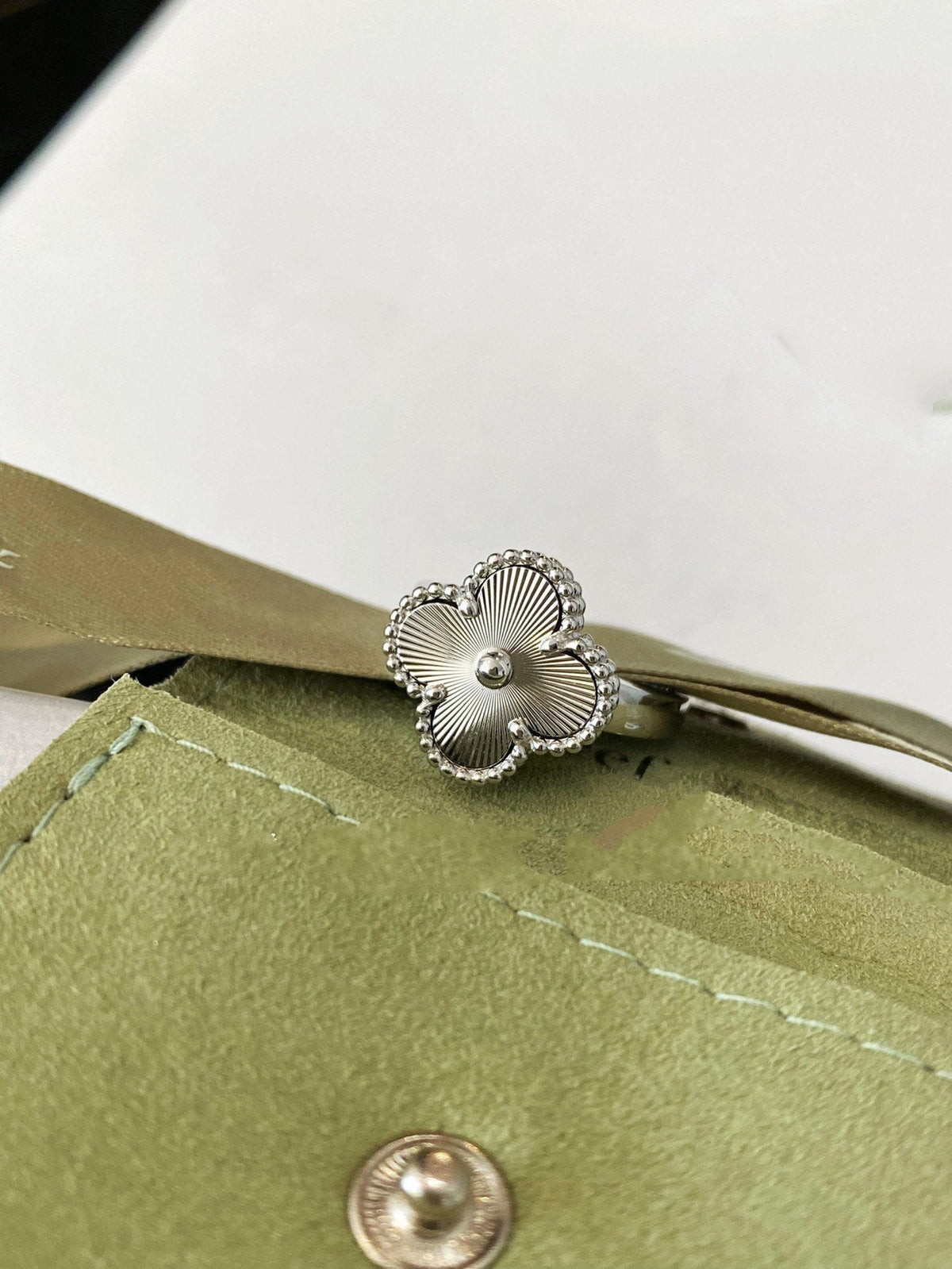[⭐Miroze]CLOVER SILVER RING