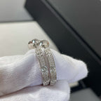 ⭐Miroze LOVE DIAMOND SILVER HOOP EARRINGS