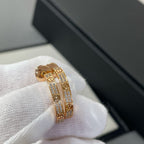 ⭐Miroze LOVE DIAMOND PINK GOLD HOOP EARRINGS