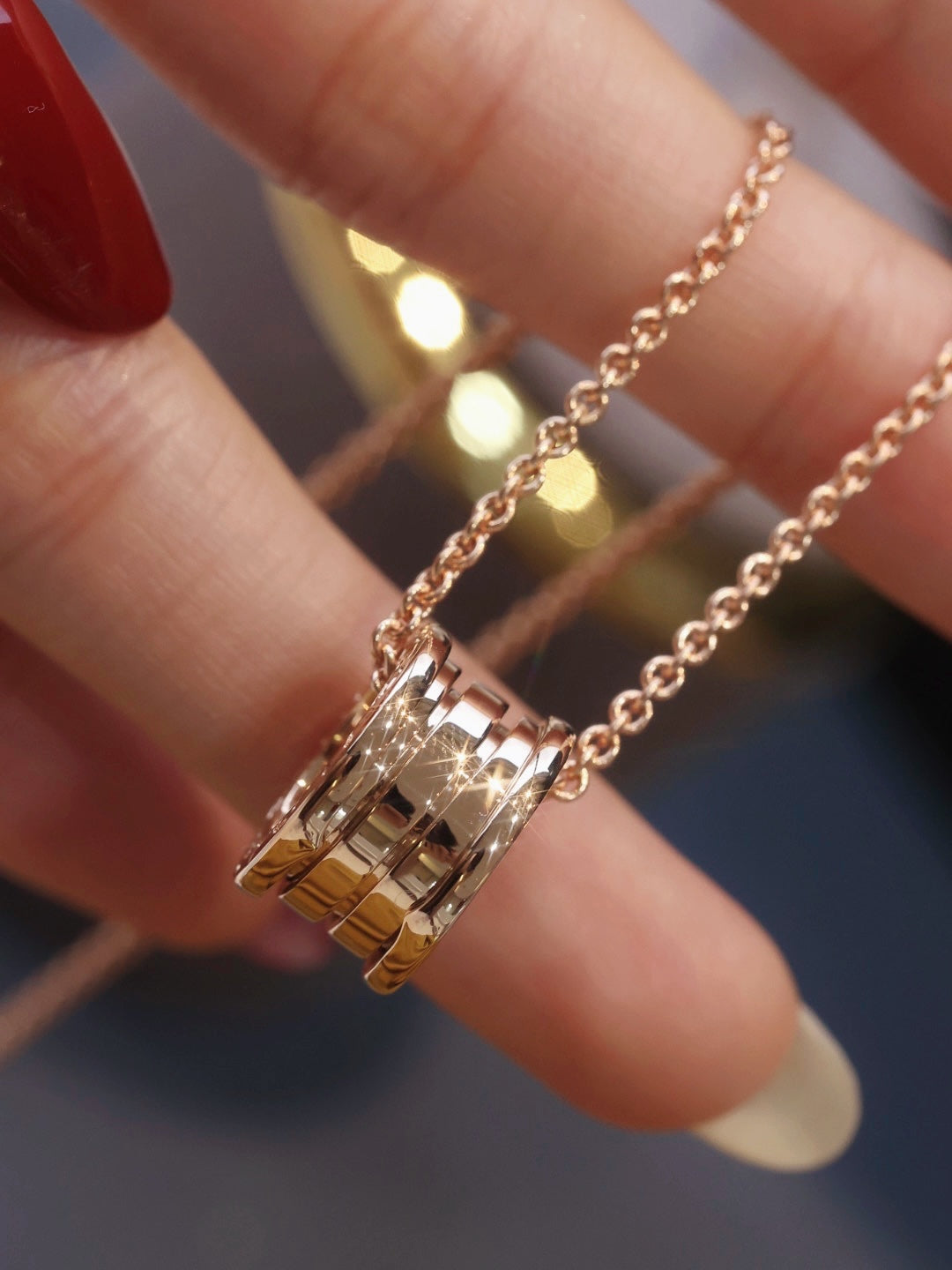 [⭐Veya]ZERO 1 PINK GOLD NECKLACE