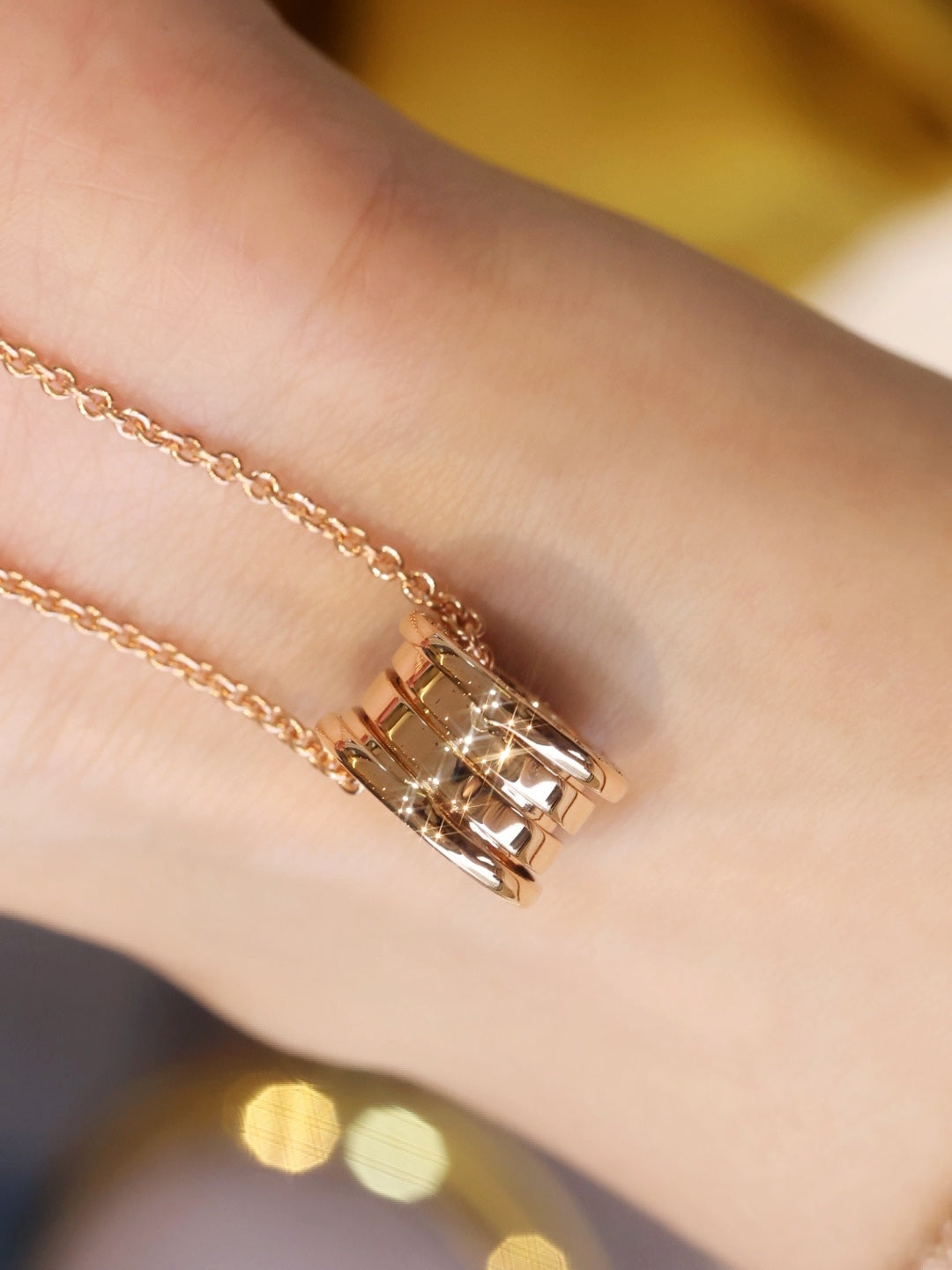 [⭐Veya]ZERO 1 PINK GOLD NECKLACE