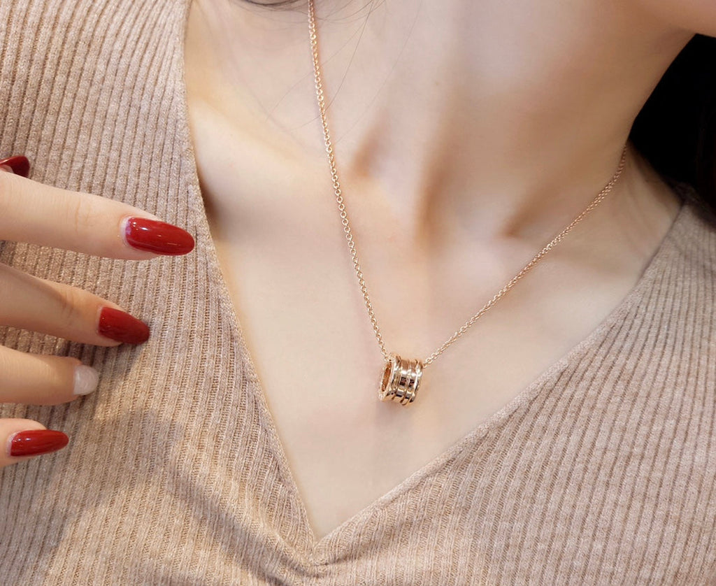 [⭐Veya]ZERO 1 PINK GOLD NECKLACE