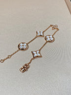 ⭐Miroze STAR AND SUN 5 MOTIF MOP PINK GOLD BRACELET