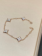 ⭐Miroze STAR 4 MOTIF MOP DIAMOND PINK GOLD BRACELET