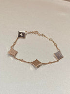 ⭐Miroze STAR 4 MOTIF MOP DIAMOND PINK GOLD BRACELET