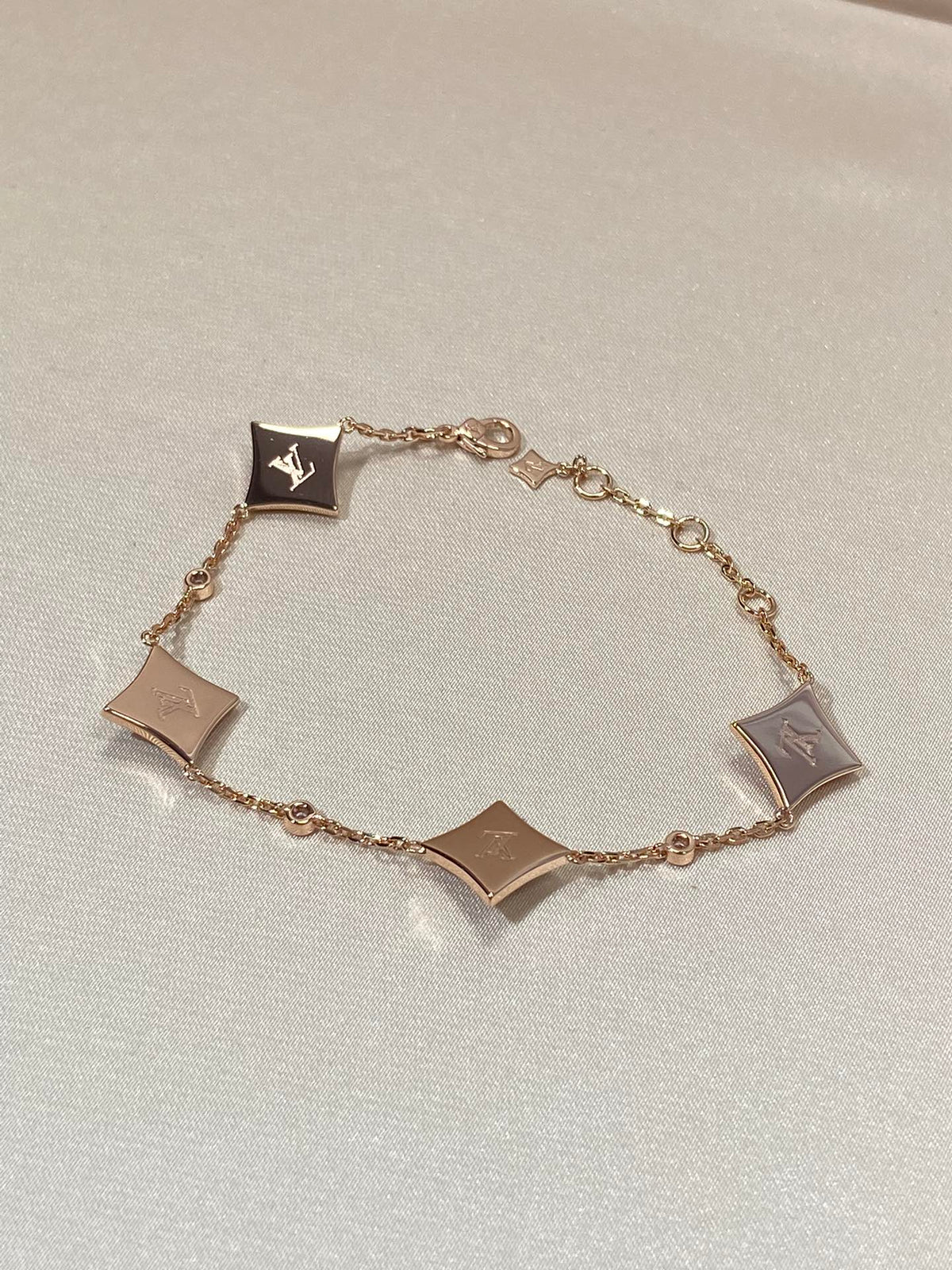 ⭐Miroze STAR 4 MOTIF MOP DIAMOND PINK GOLD BRACELET