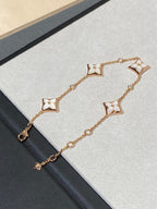 ⭐Miroze STAR 4 MOTIF MOP DIAMOND PINK GOLD BRACELET