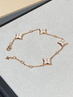 ⭐Miroze STAR 4 MOTIF MOP DIAMOND PINK GOLD BRACELET