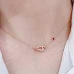 ⭐Miroze FORCE 10 DIAMOND PINK GOLD NECKLACE