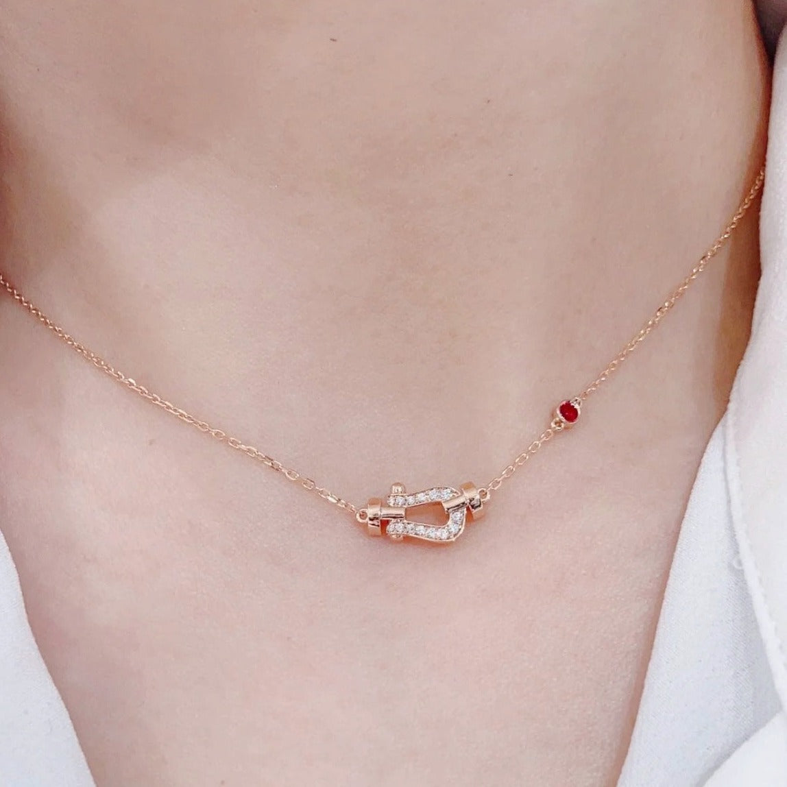⭐Miroze FORCE 10 DIAMOND PINK GOLD NECKLACE