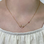 ⭐Miroze FORCE 10 DIAMOND PINK GOLD NECKLACE