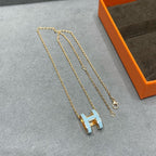 ⭐Miroze POP H SKY BLUE NECKLACE