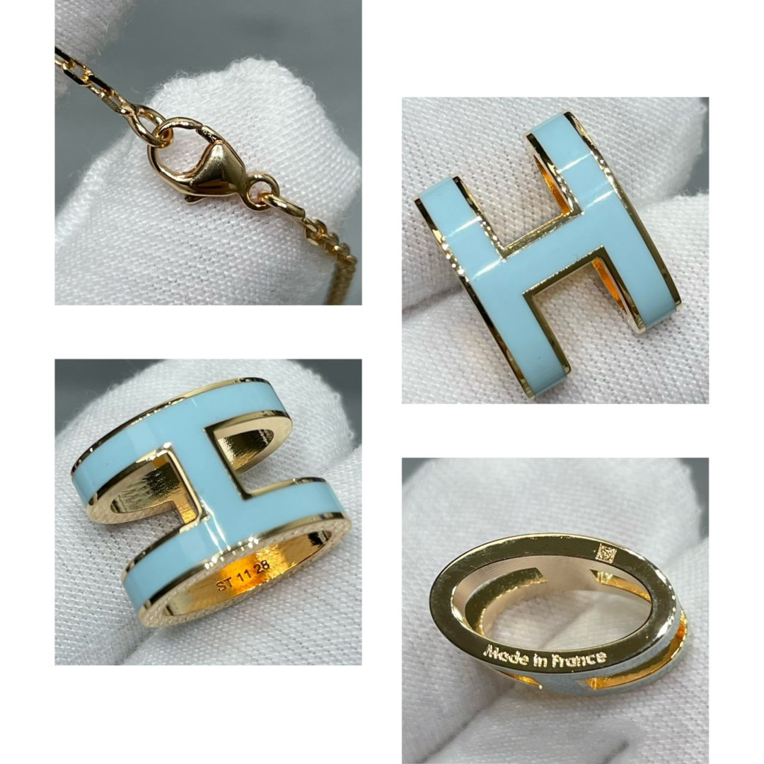 [⭐Miroze]POP H SKY BLUE NECKLACE