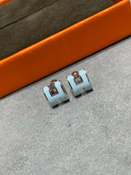 ⭐Miroze POP H SKY BLUE STUD EARRINGS