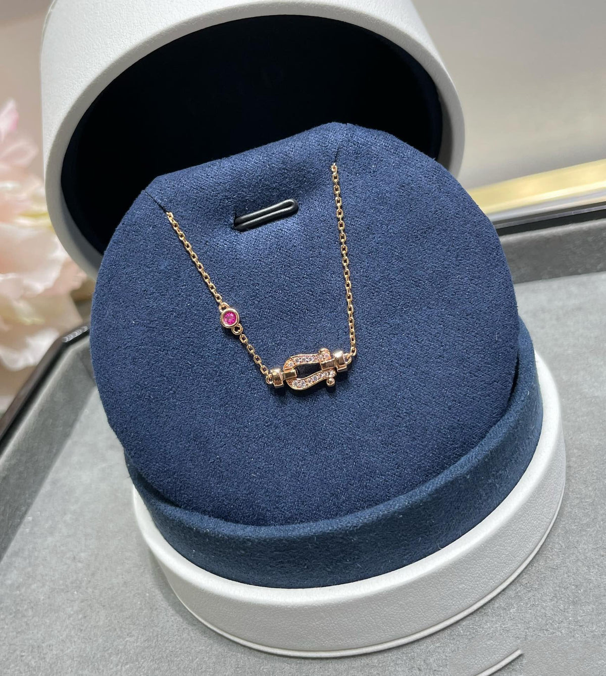 [⭐Miroze]FORCE 10 DIAMOND CHAIN LINK PINK GOLD BRACELET