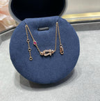 ⭐Miroze FORCE 10 DIAMOND CHAIN LINK PINK GOLD BRACELET