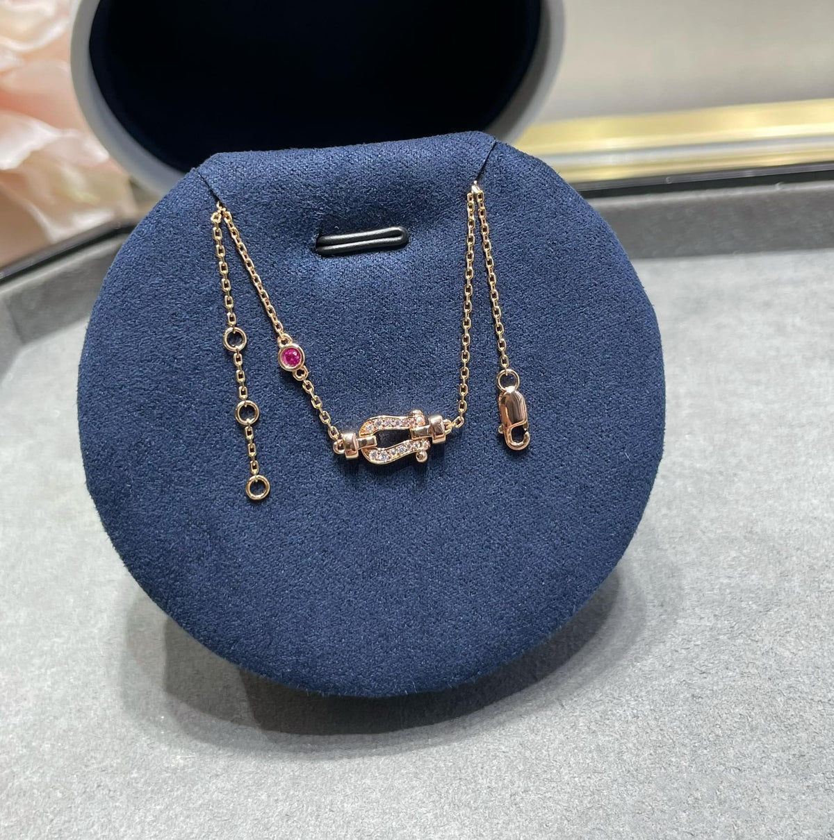 [⭐Miroze]FORCE 10 DIAMOND CHAIN LINK PINK GOLD BRACELET