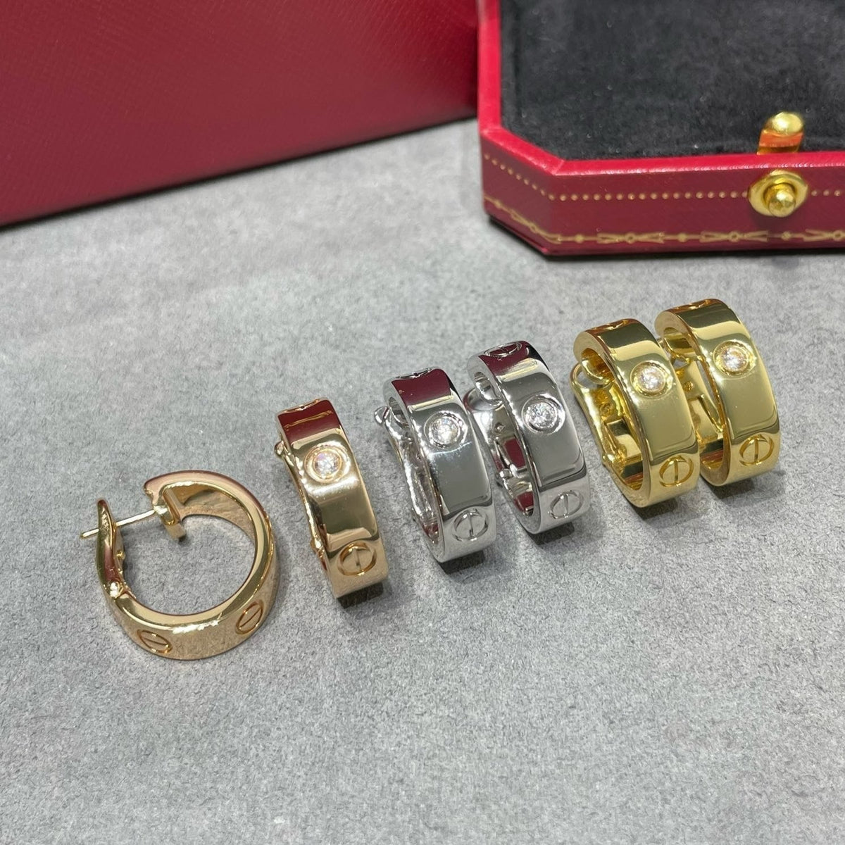 ⭐Miroze LOVE 5.5MM 1 DIAMOND EARRINGS