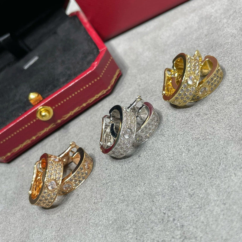 ⭐Miroze LOVE 5.5MM DIAMOND PAVED EARRINGS
