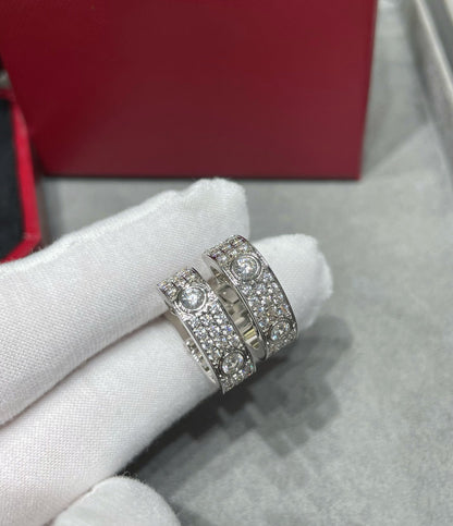 [⭐Miroze]LOVE 5.5MM DIAMOND PAVED EARRINGS