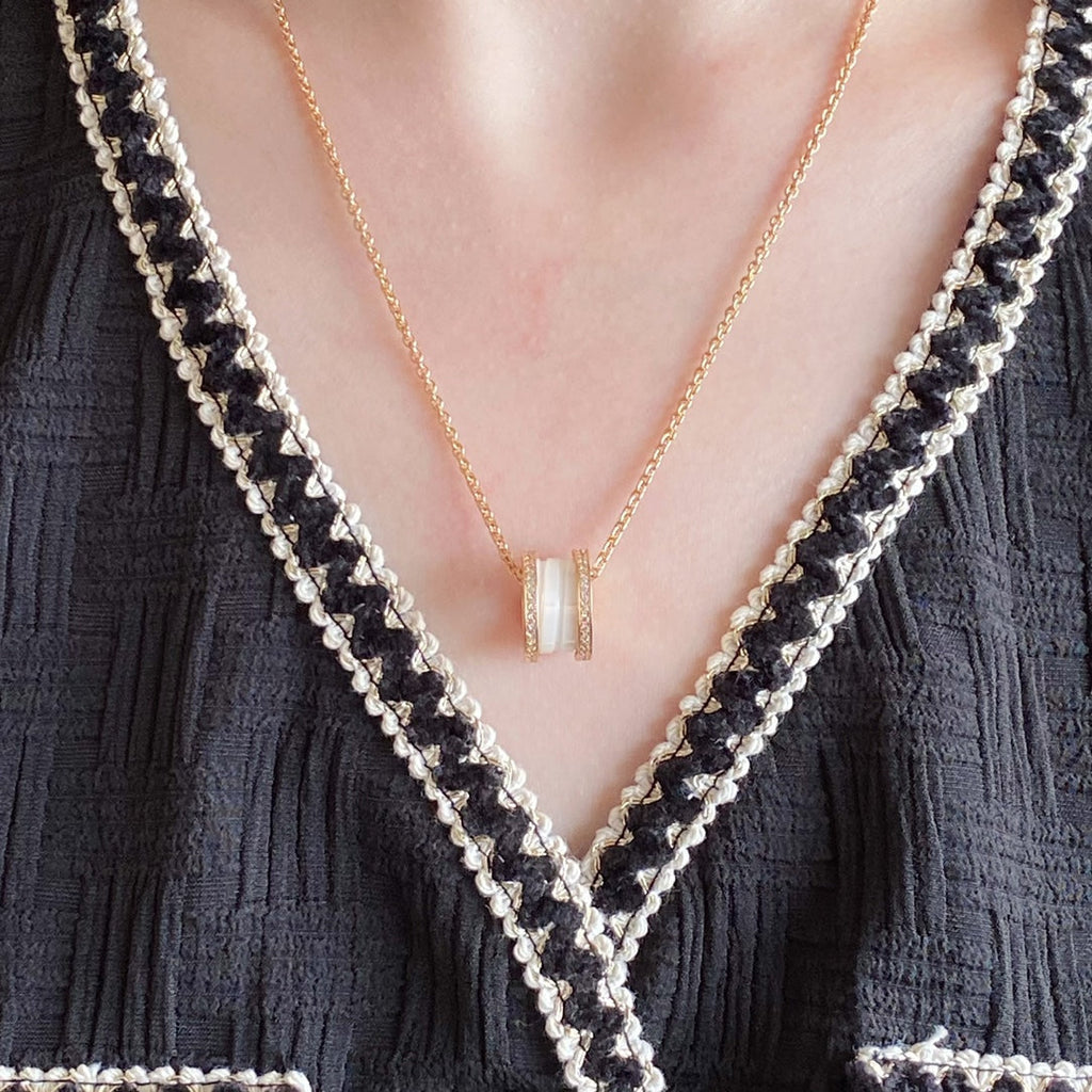 [⭐Veya]ZERO 1 DIAMOND CERAMIC NECKLACE
