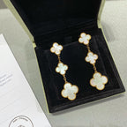 ⭐Miroze CLOVER MOP 3 MOTIFS GOLD EARRINGS