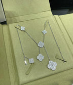 ⭐Miroze CLOVER 6 MOTIF DIAMOND PAVED NECKLACE
