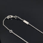 ⭐Miroze CLOVER PIETERSITE SILVER LONG NECKLACE