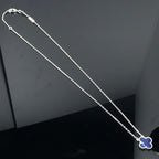 ⭐Miroze CLOVER PIETERSITE SILVER LONG NECKLACE