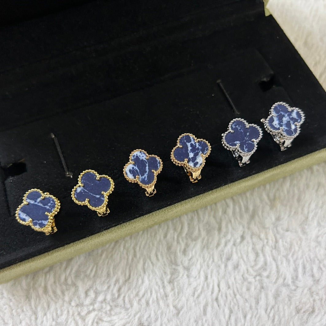 [⭐Miroze]CLOVER PIETERSITE MEDIUM STUD EARRINGS